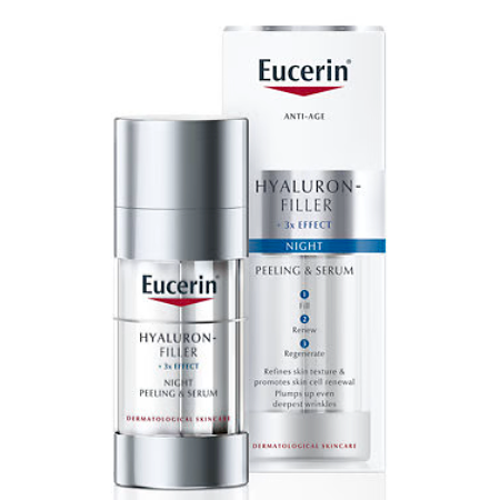 Eucerin Hyaluron-Filler 3x Effect Night Peeling & Serum 30ml (กล่องมีตำหนิ ไม่มีผลต่อการใช้งาน)